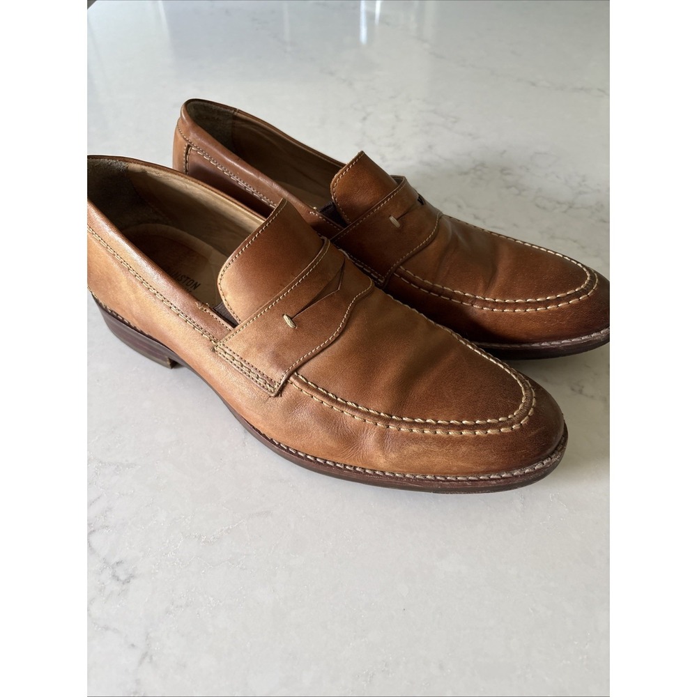 Johnston & Murphy Shoes Men's Size 10.5 M Penny Loafer Brown Leather 20-9592